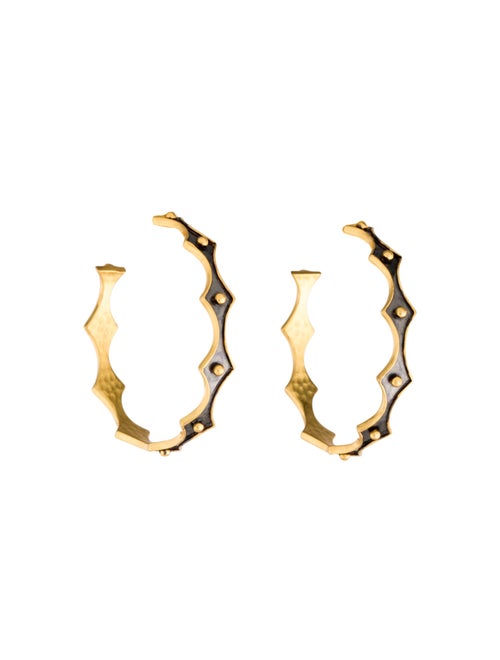 Julie Vos Enamel Hoop Earrings