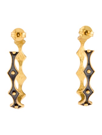 Julie Vos Enamel Hoop Earrings