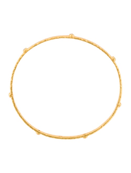 Julie Vos Cubic Zirconia Crescent Stone Bangle