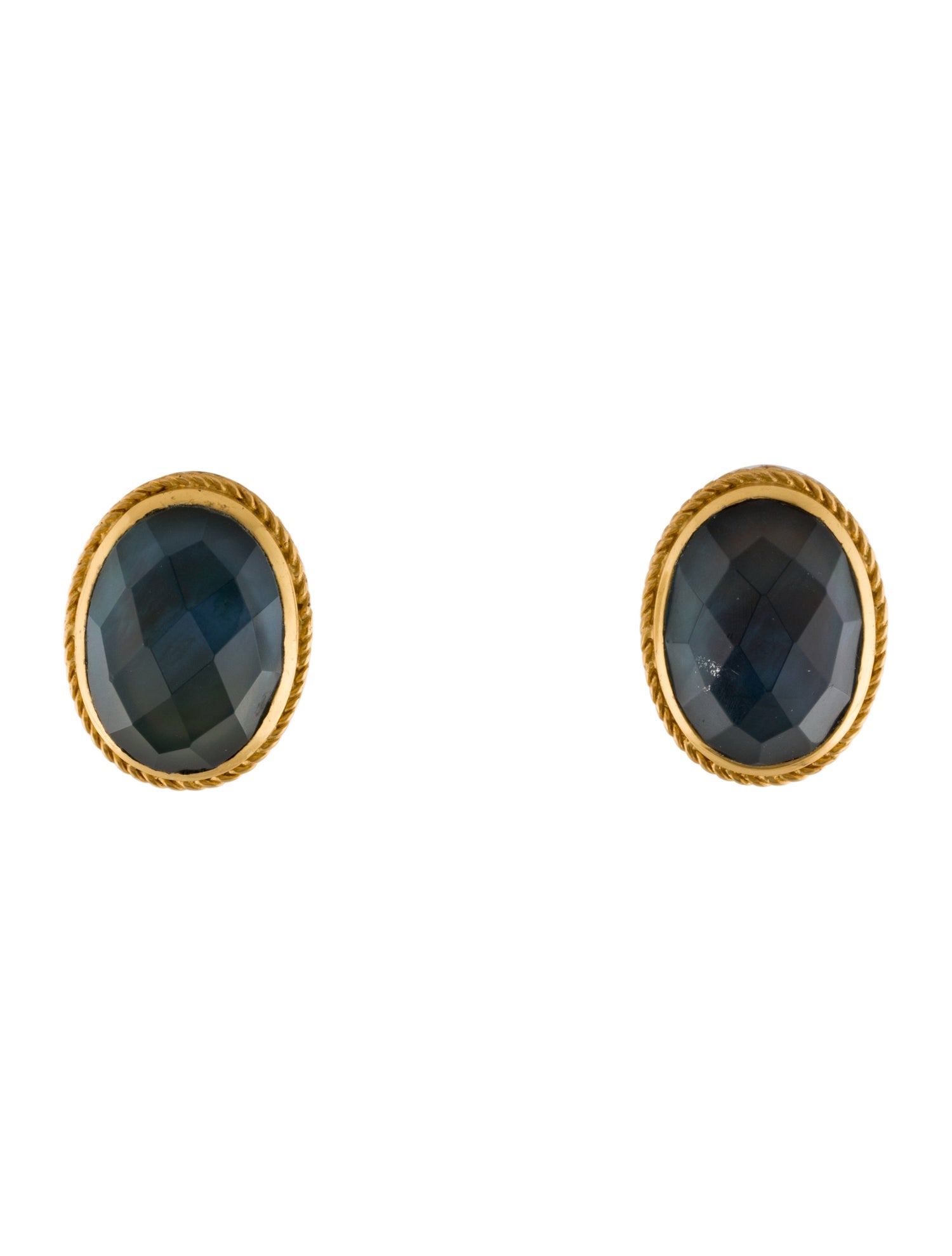 Julie Vos Glass Round Clip-On Earrings