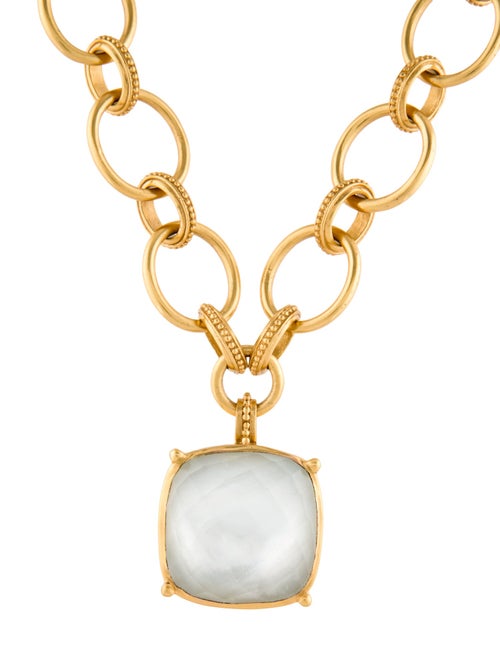 Julie Vos Mother Of Pearl Pendant Necklace