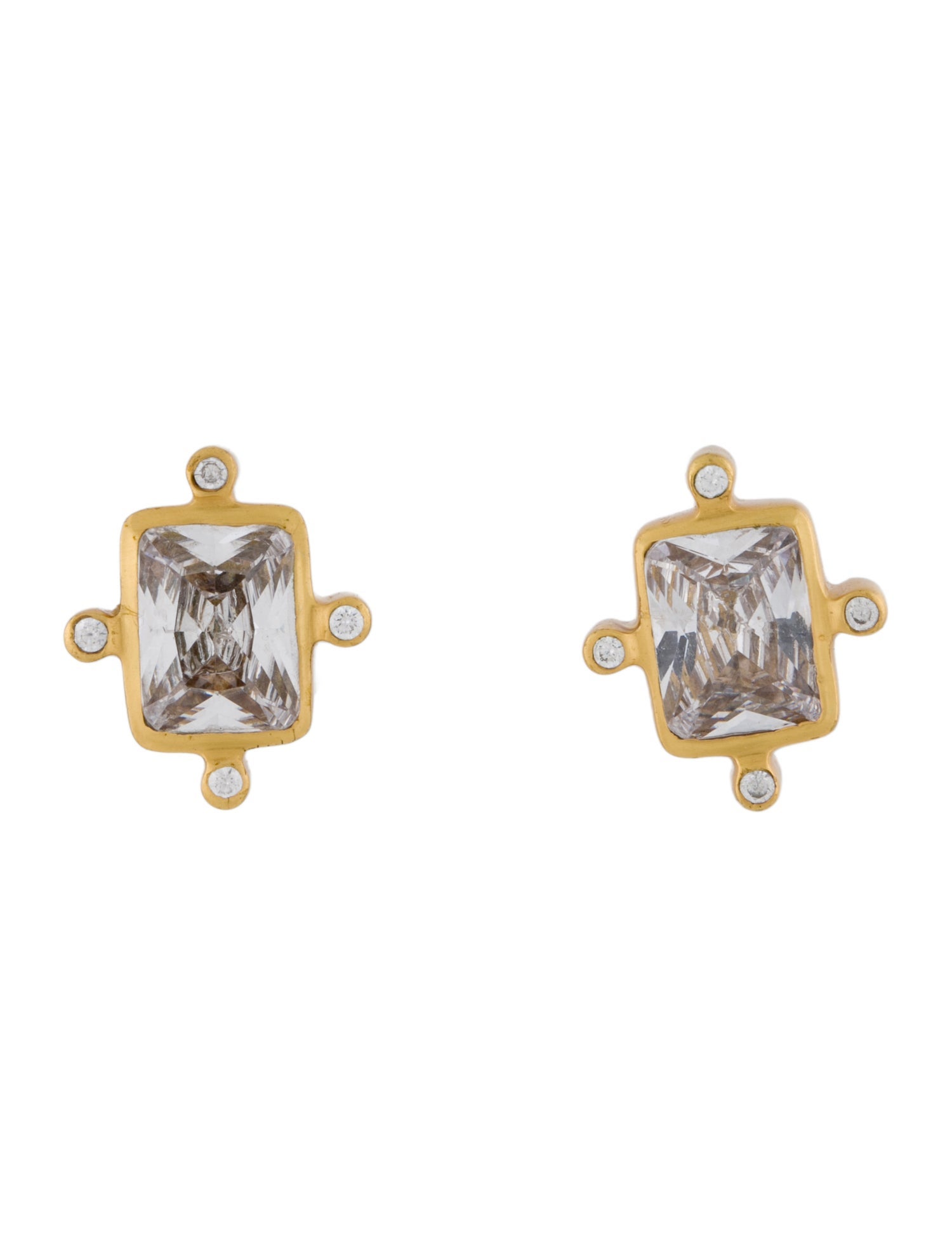 Julie Vos Cubic Zirconia Clara Stud Earrings