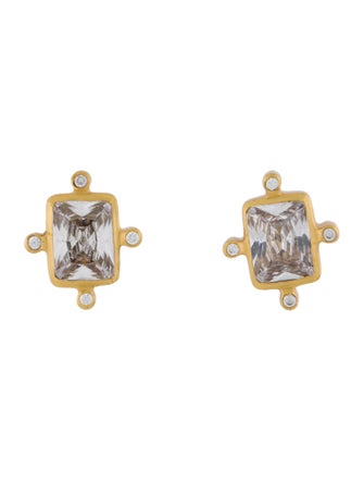 Julie Vos Cubic Zirconia Clara Stud Earrings
