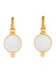 Julie Vos Mother of Pearl Drop Hoop Earrings