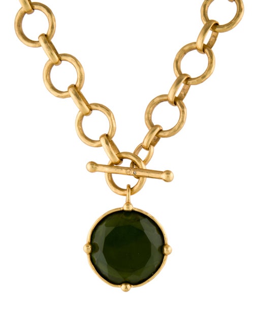 Julie Vos Glass & Crystal Honeybee Statement Pendant Necklace