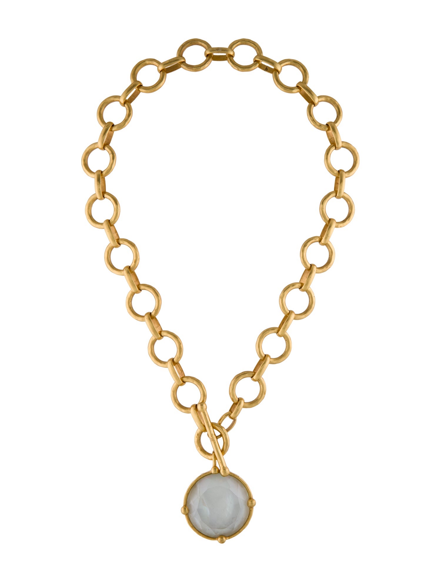 Julie Vos Glass Honeybee Statement Pendant Necklace