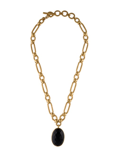 Julie Vos Crystal Pendant Necklace