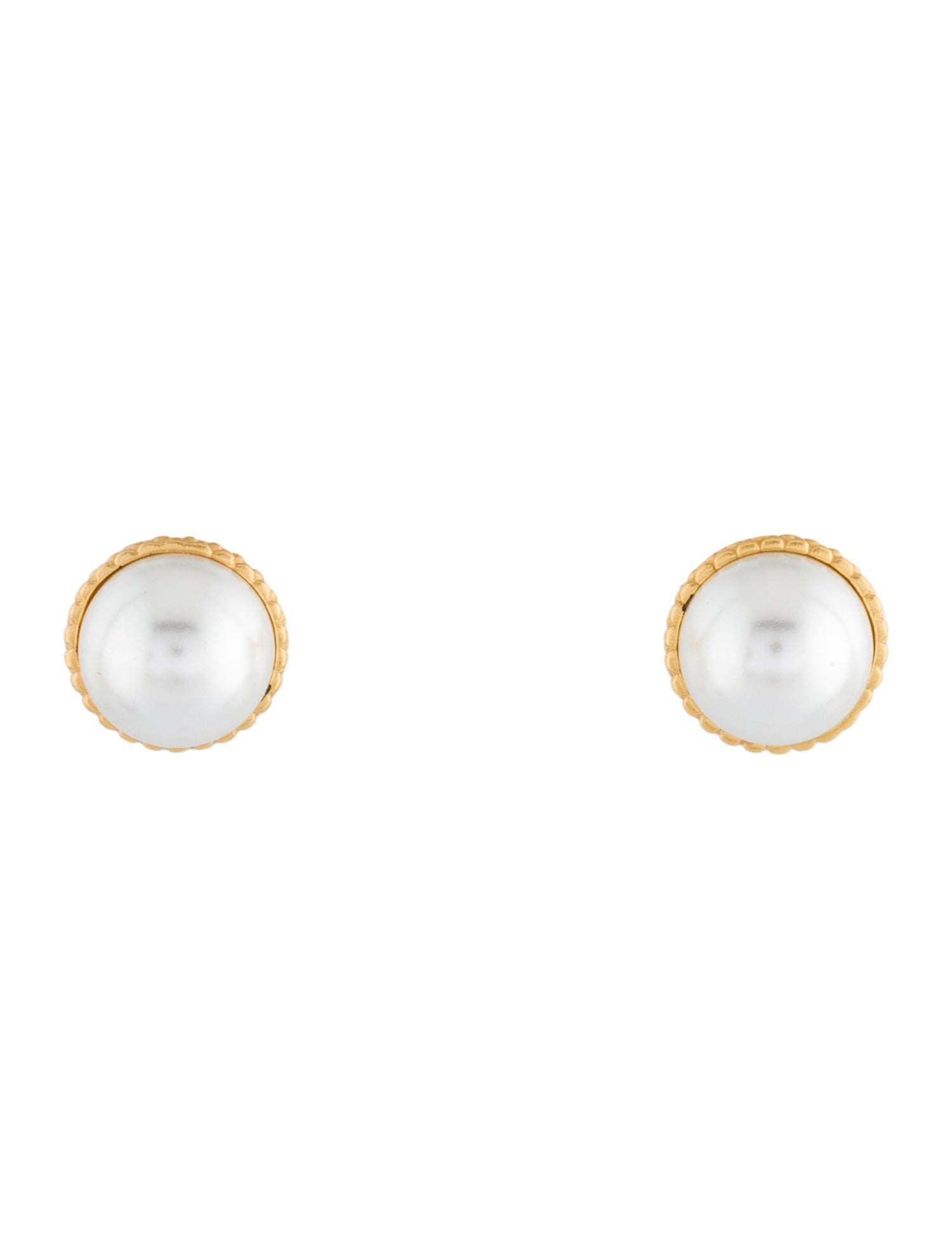 Julie Vos Faux Pearl Stud Earrings