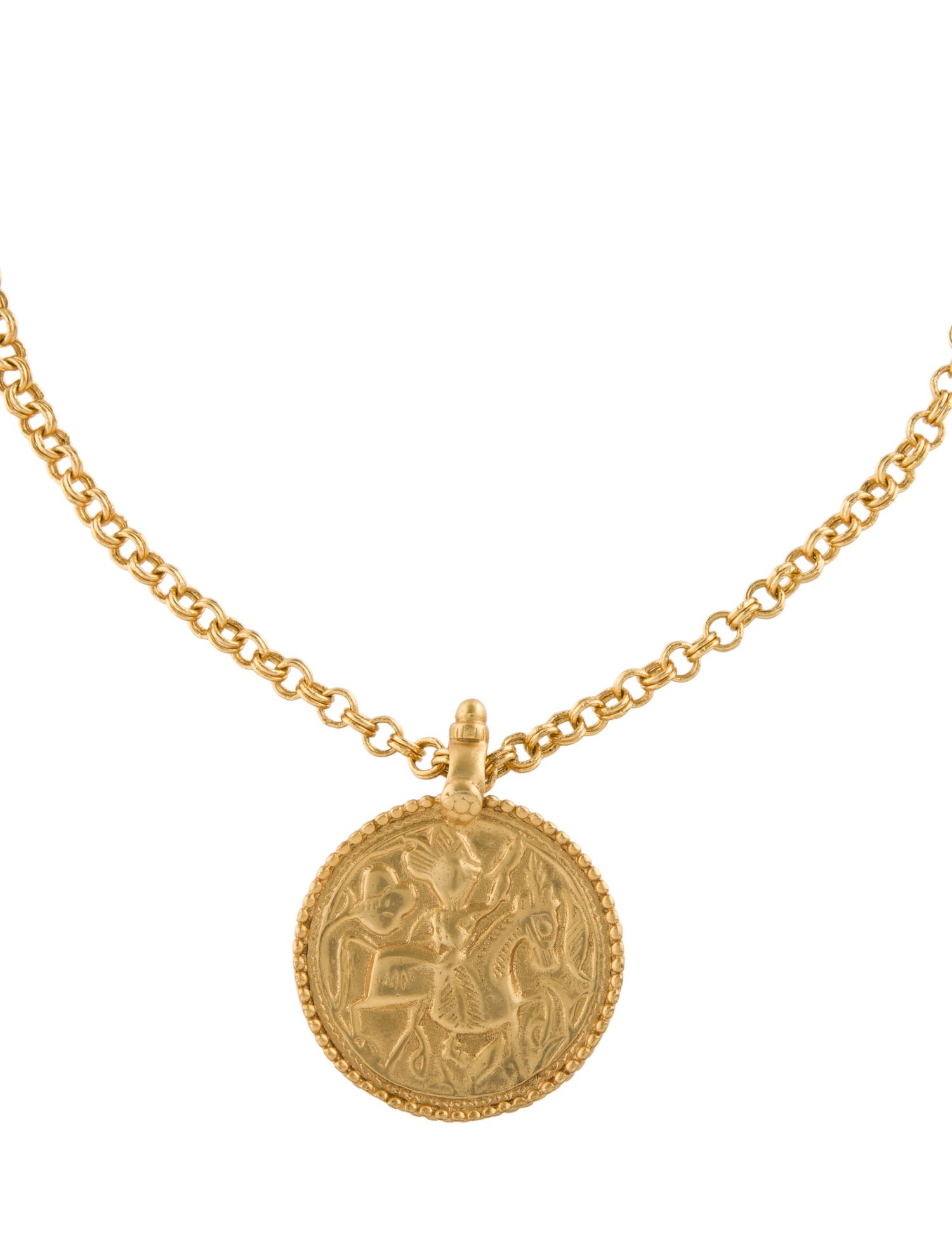 Julie Vos Coin Pendant Necklace