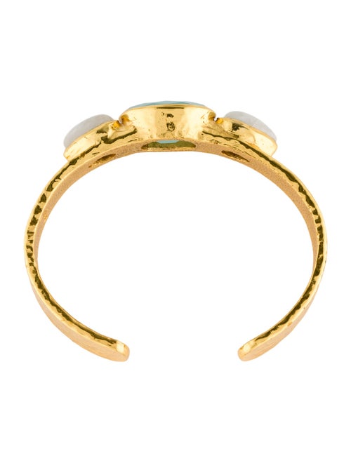 Julie Vos Glass & Stone Cuff Bracelet