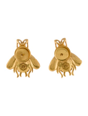 Julie Vos Faux Pearl Bee Earrings