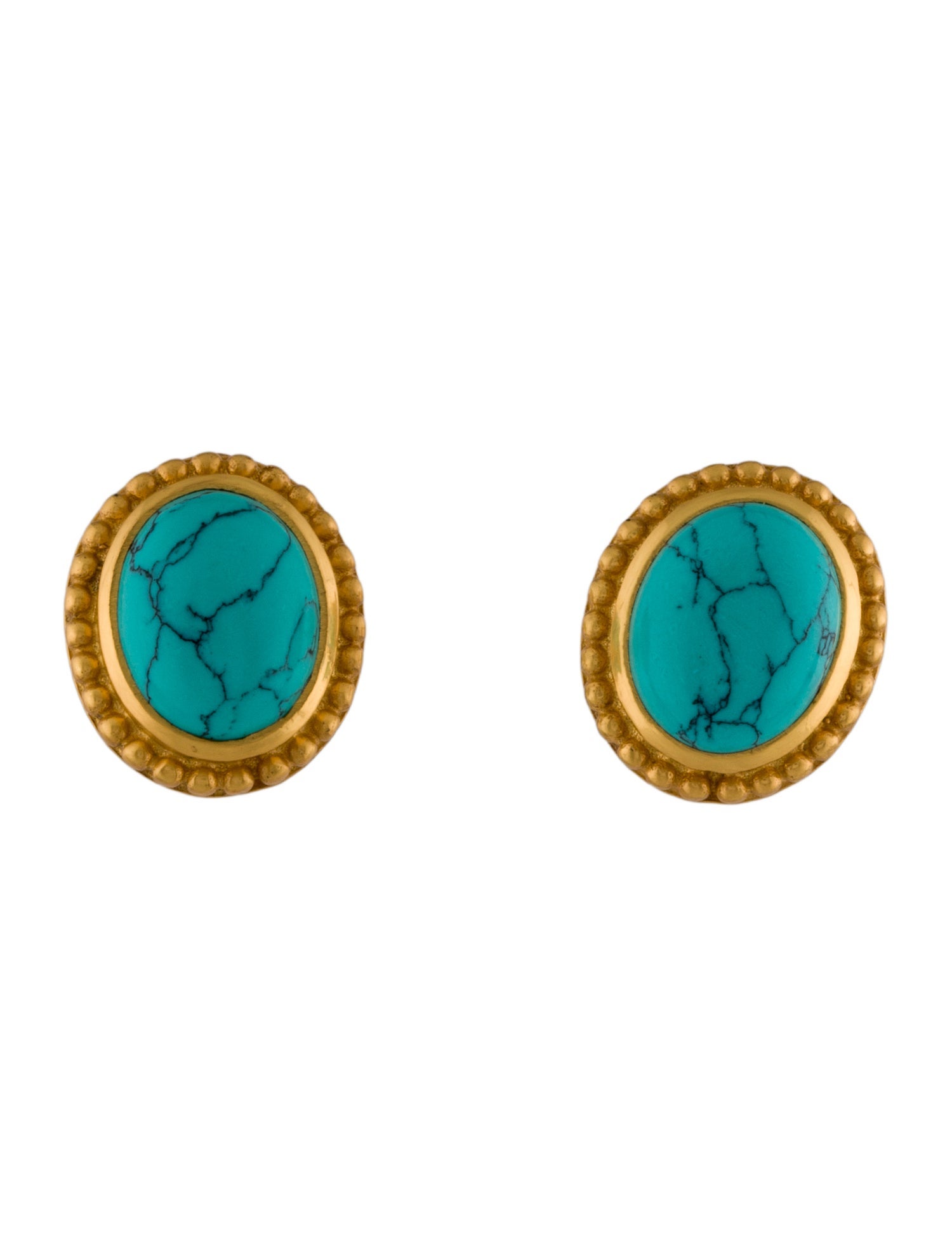 Julie Vos Stone Stud Earrings