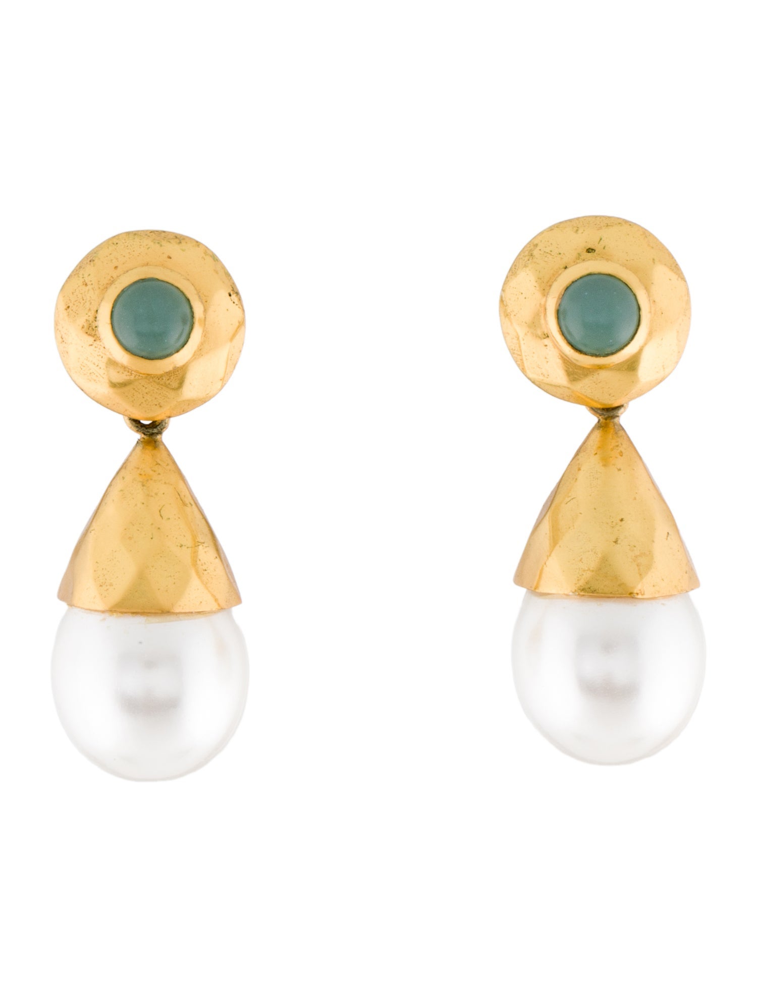 Julie Vos Faux Pearl Drop Earrings