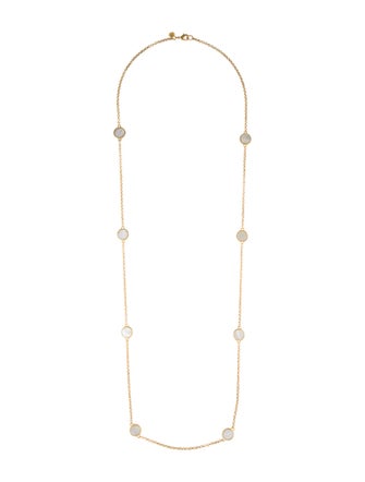 Julie Vos Mother Of Pearl Valencia Delicate Station Necklace