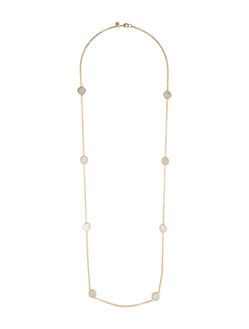 Julie Vos Mother Of Pearl Valencia Delicate Station Necklace