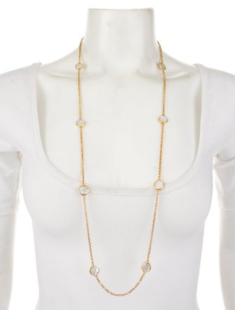 Julie Vos Mother Of Pearl Valencia Delicate Station Necklace
