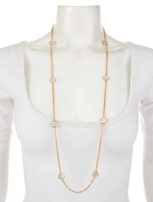 Julie Vos Mother Of Pearl Valencia Delicate Station Necklace