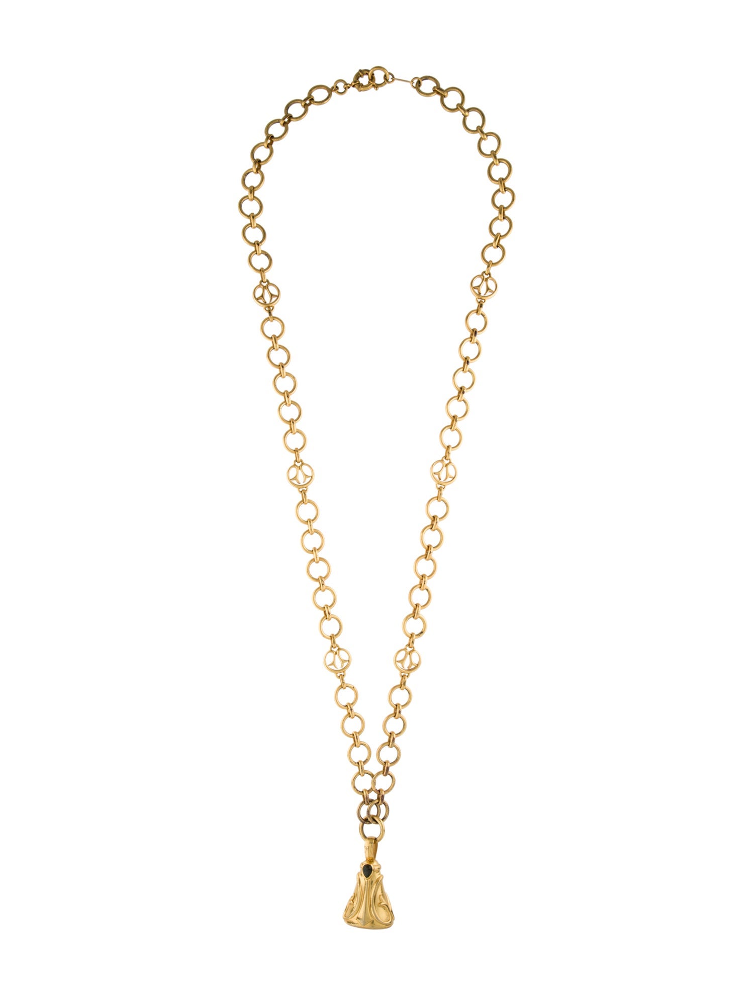 Julie Vos Long Stone Pendant Necklace