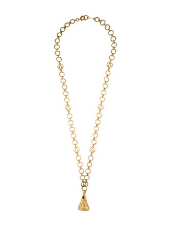 Julie Vos Long Stone Pendant Necklace