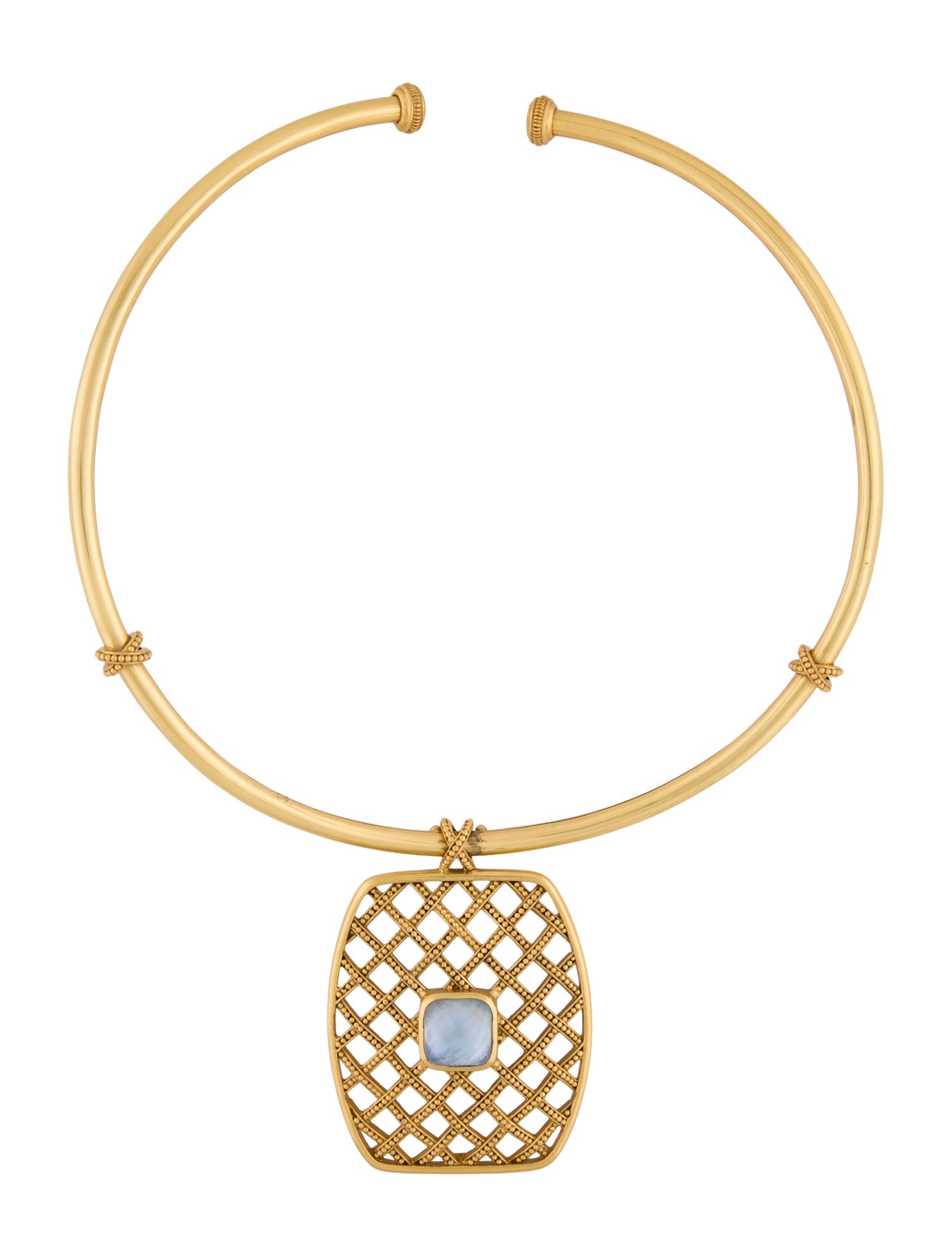 Julie Vos Crystal 'Loire' Statement Collar Necklace