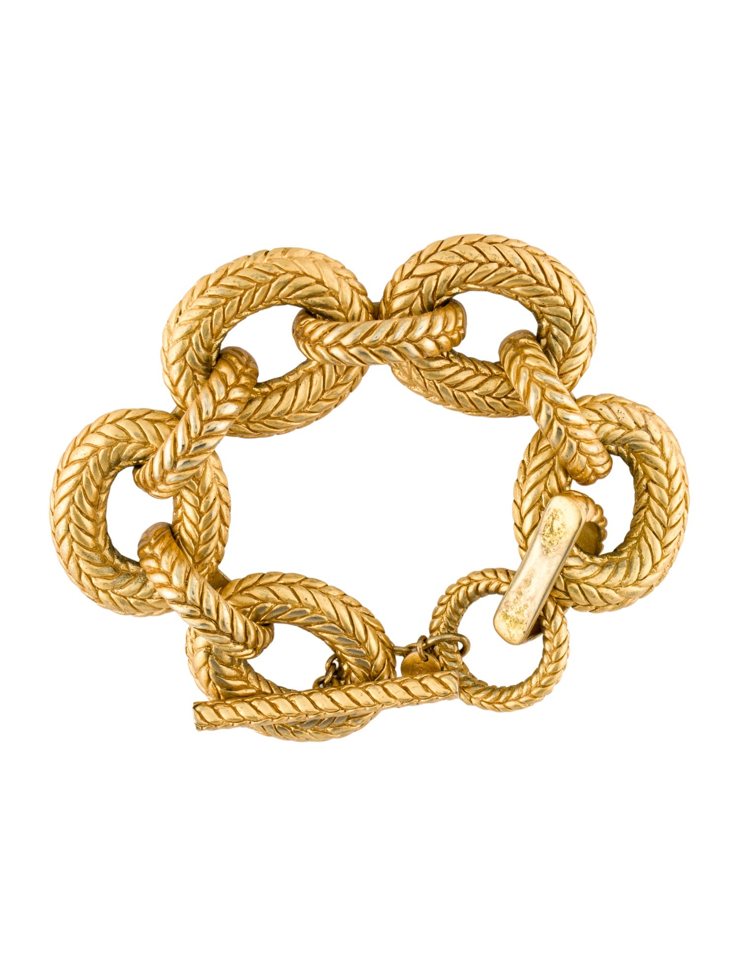 Julie Vos Carved Link Bracelet