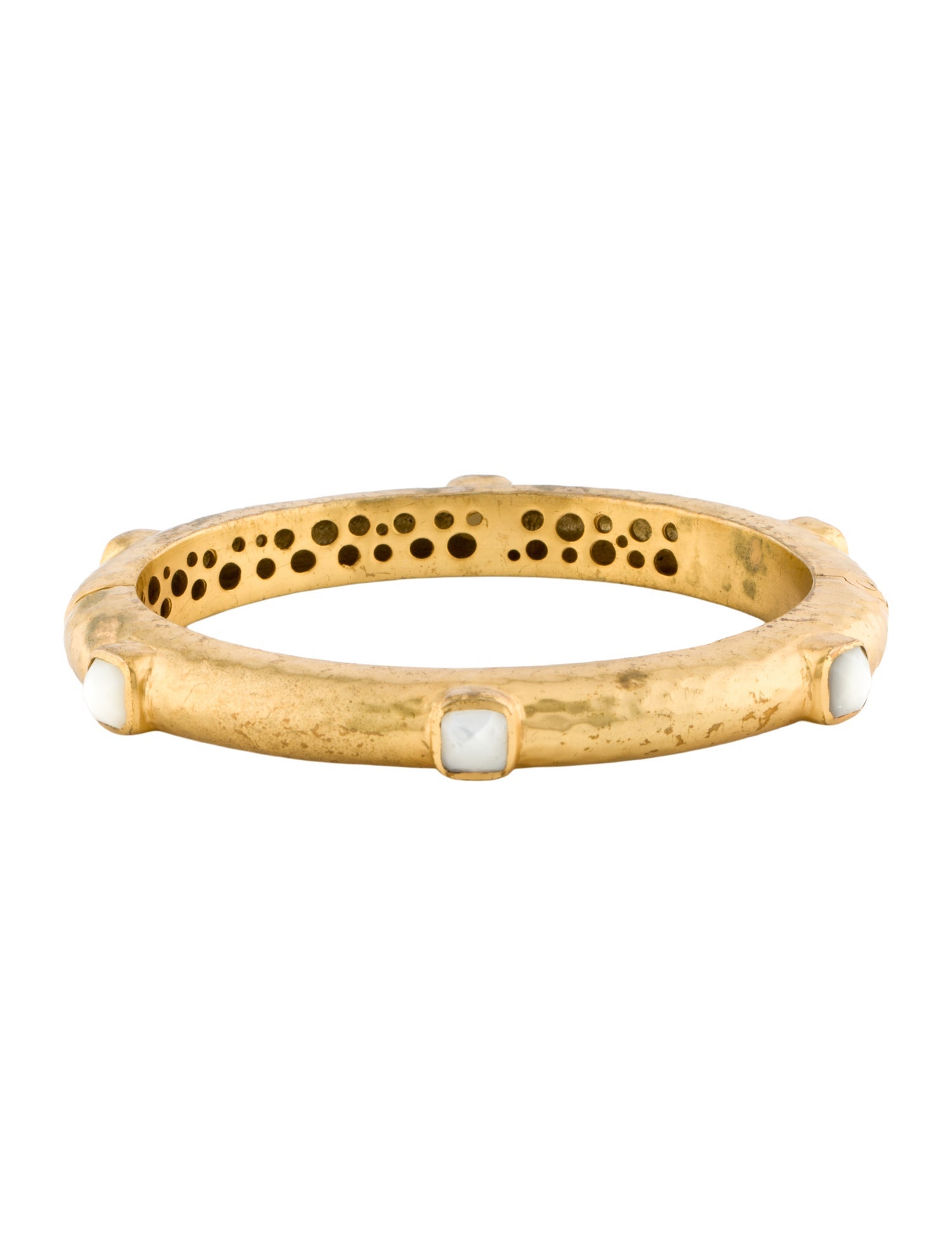 Julie Vos Mother Of Pearl Catalina Hinge Bangle