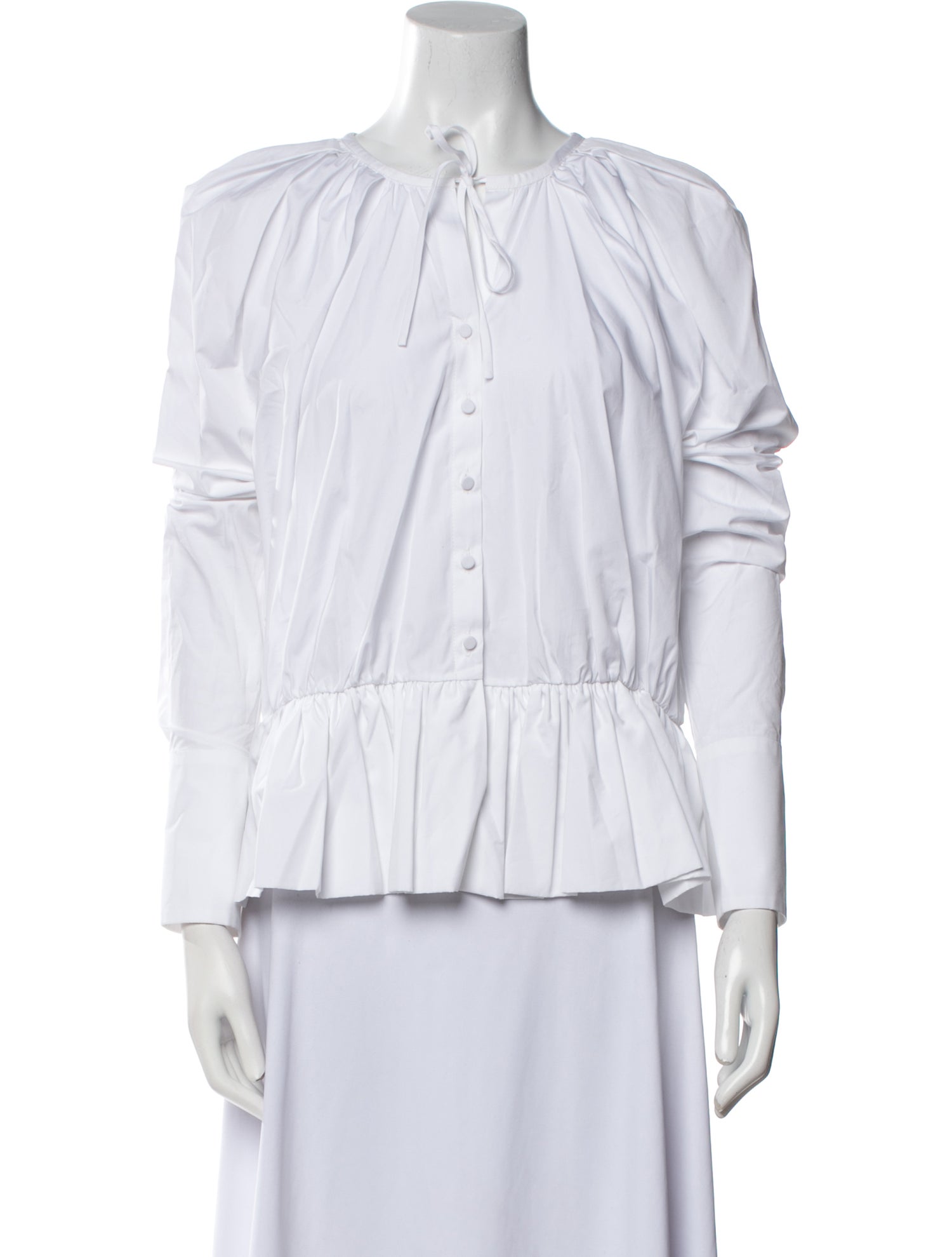 Liberowe Mock Neck Three-Quarter Sleeve Blouse w/ Tags