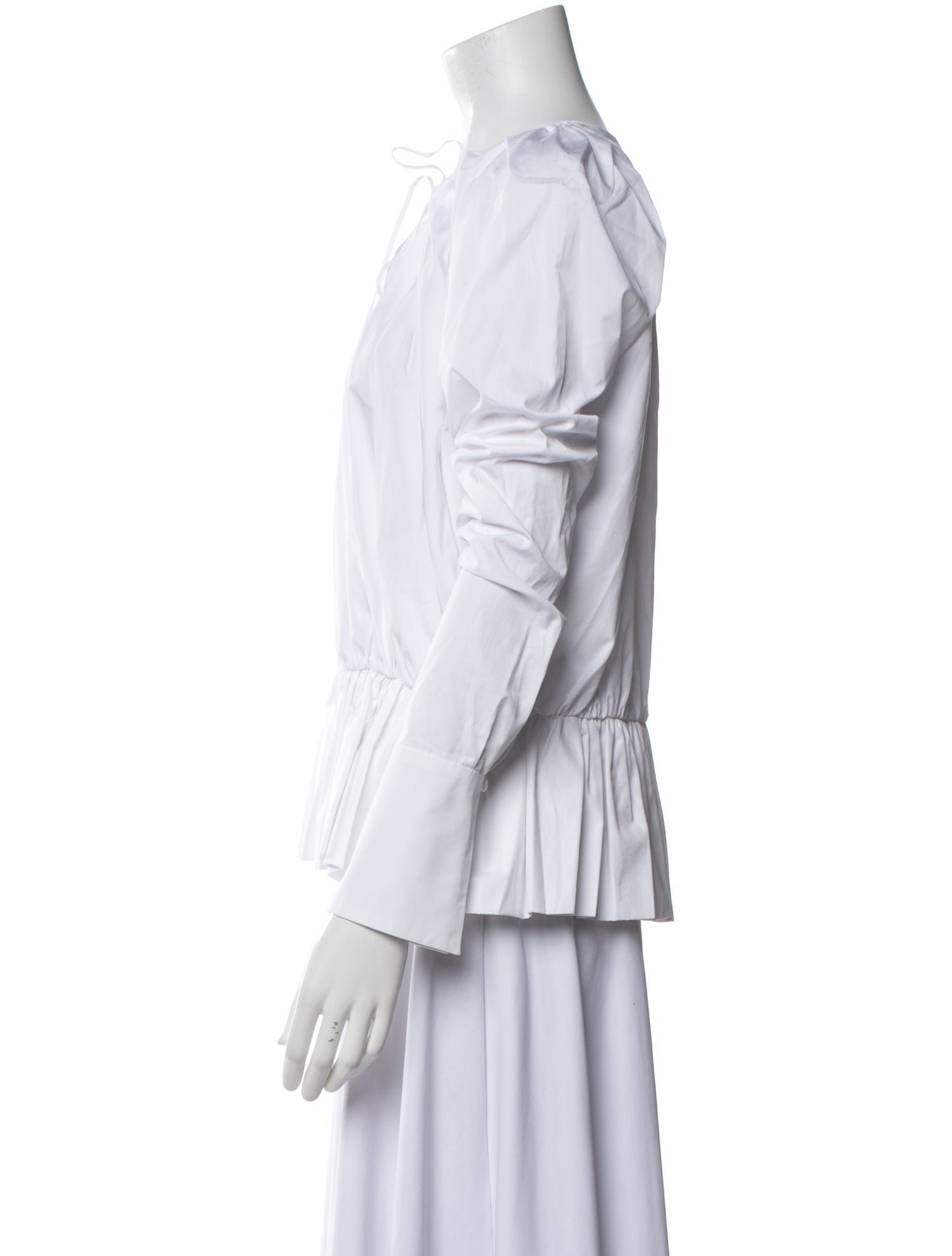 Liberowe Mock Neck Three-Quarter Sleeve Blouse w/ Tags