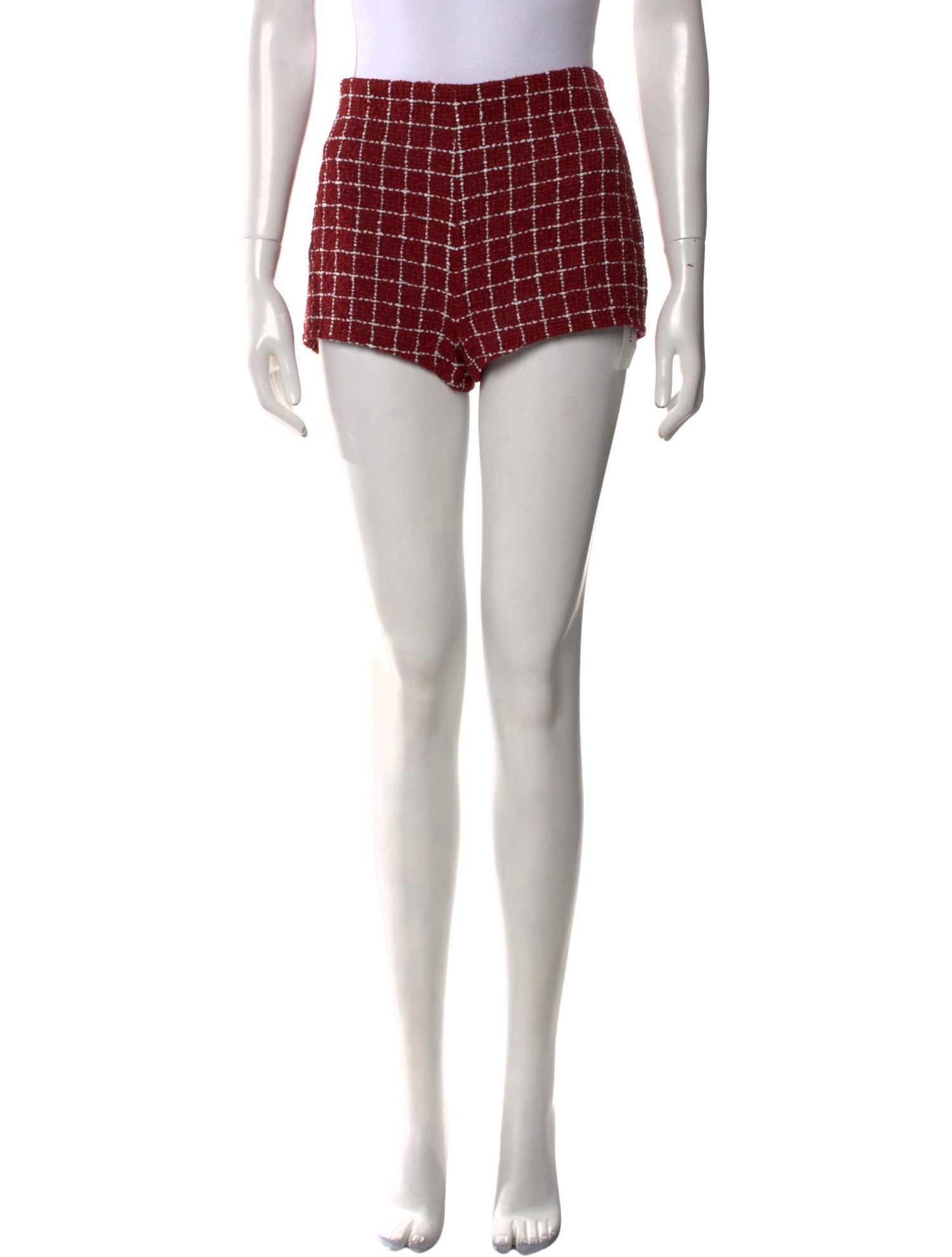Liberowe Plaid Print Mini Shorts w/ Tags