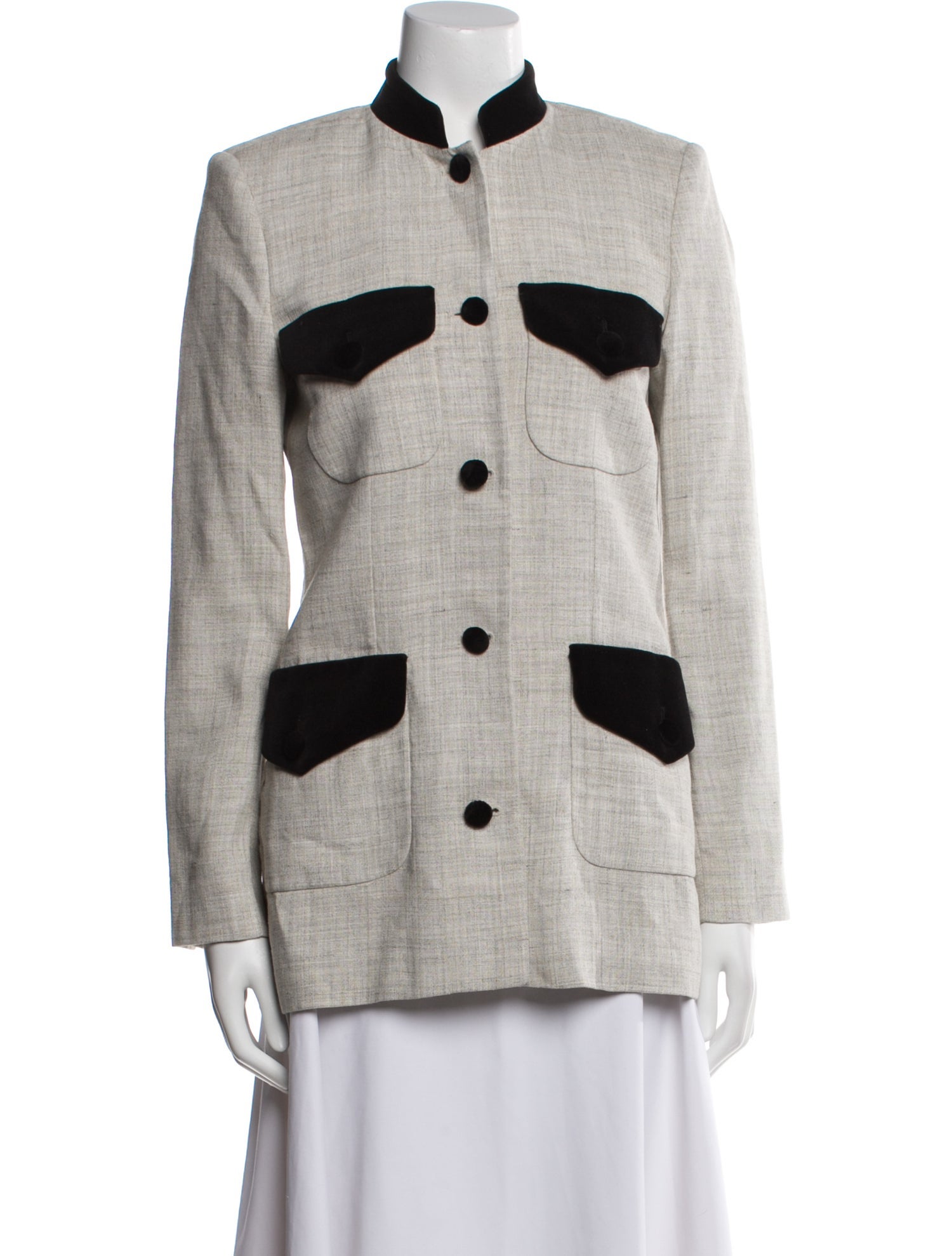 Liberowe Plaid Print Utility Jacket