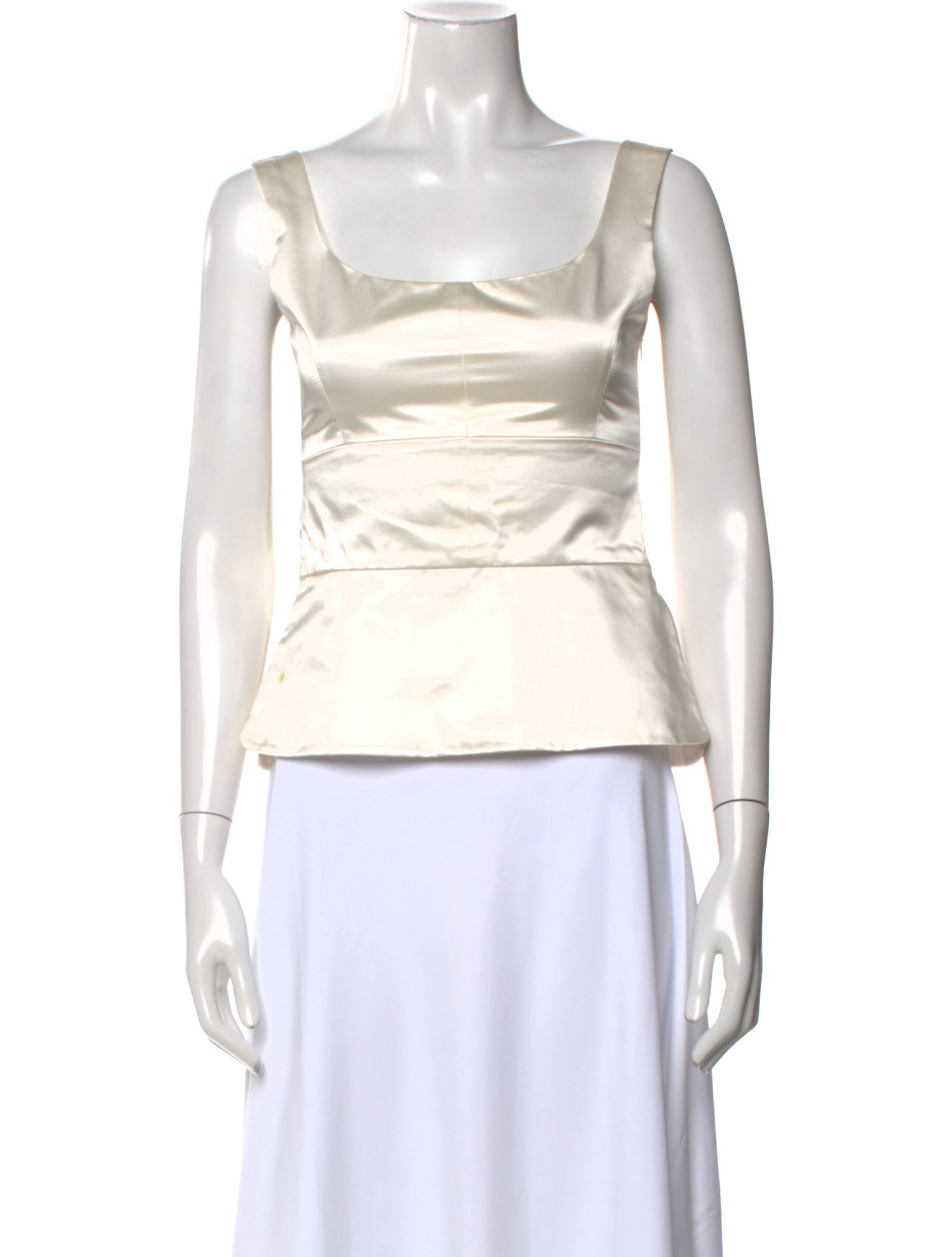 Liberowe Silk Square Neckline Top