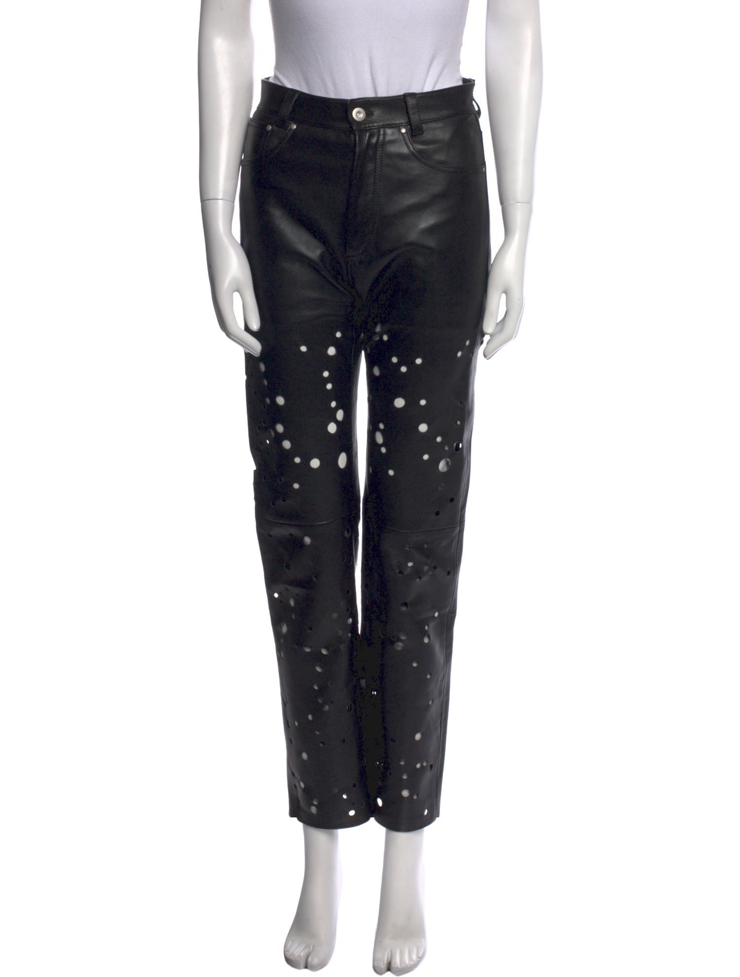 Durazzi Milano Lamb Leather Skinny Leg Pants