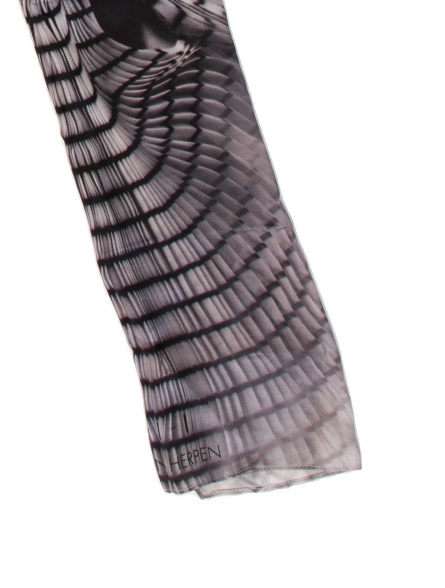 Iris Van Herpen Silk Floral Print Scarf