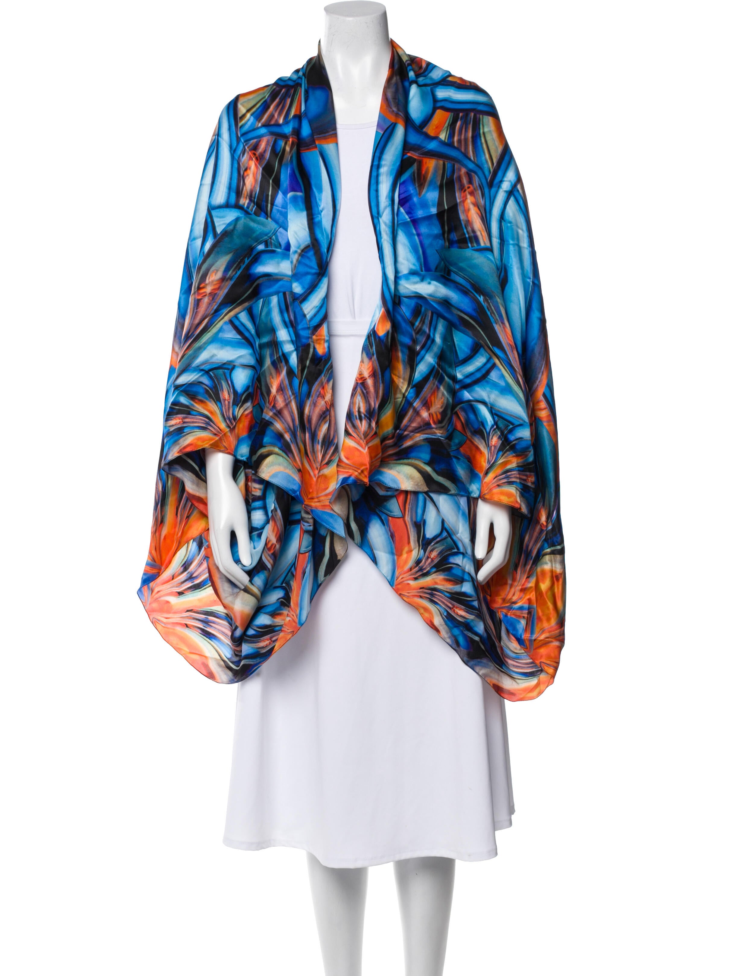 Iris Van Herpen Silk Paisley Print Shawl w/ Tags