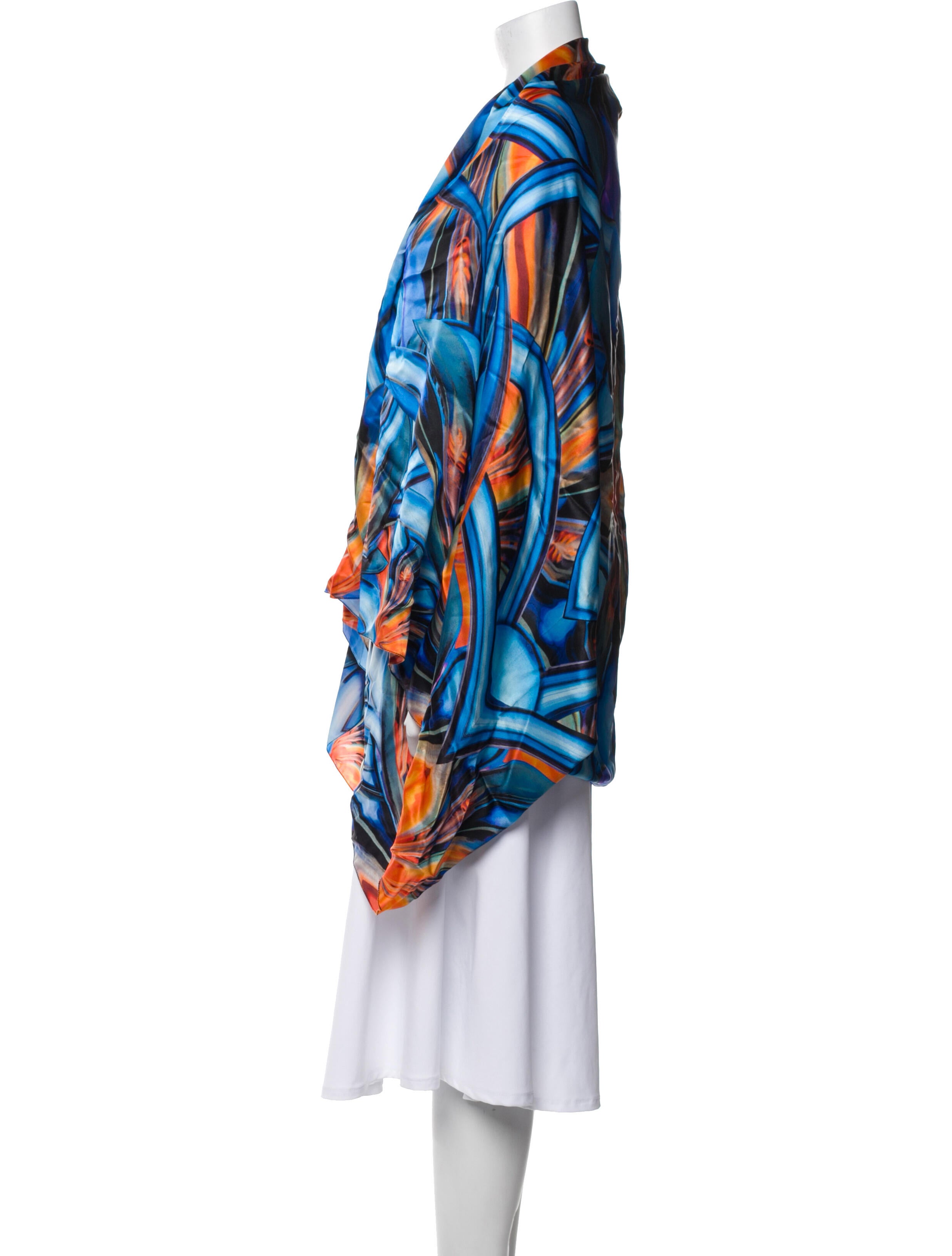 Iris Van Herpen Silk Paisley Print Shawl w/ Tags