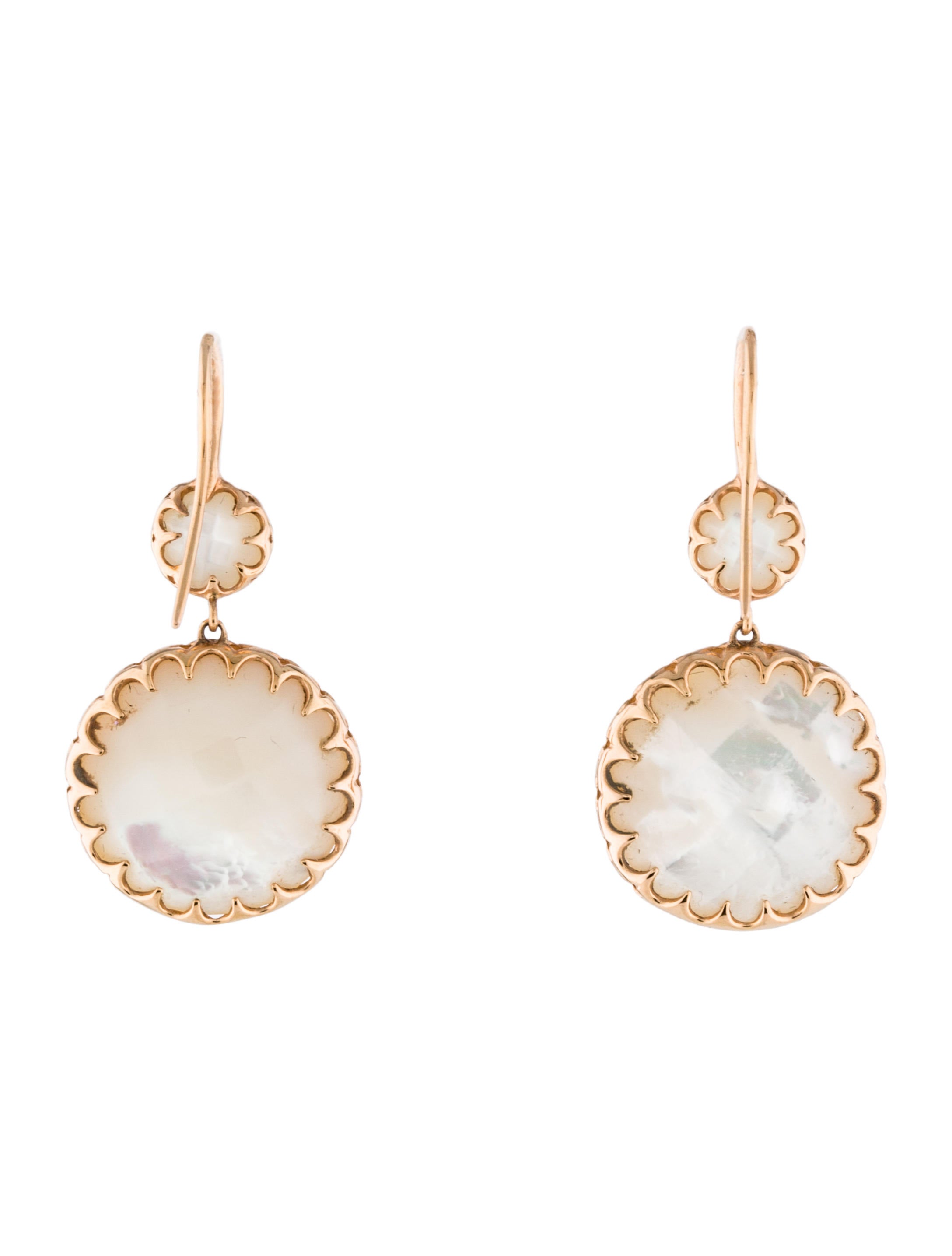 Ivanka Trump 18K Mother of Pearl & Diamond Drop Earrings Earrings