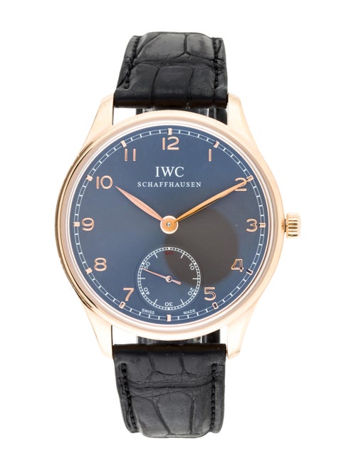 IWC Portugieser Hand Wound Watch rose