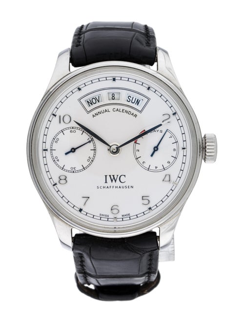IWC Portugieser Annual Calendar Watch silver