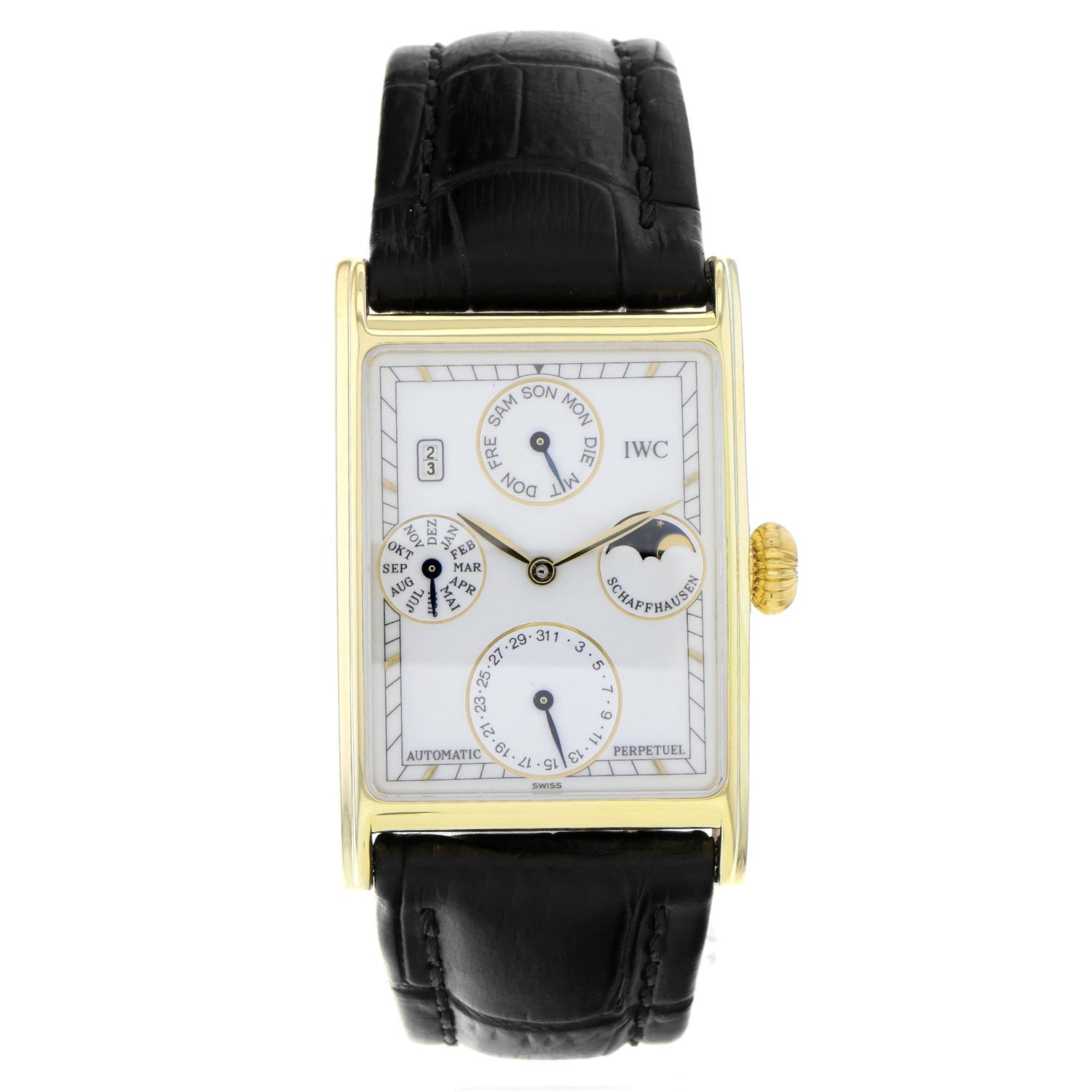 IWC Novecento Perpetual Calendar German Dial Watch