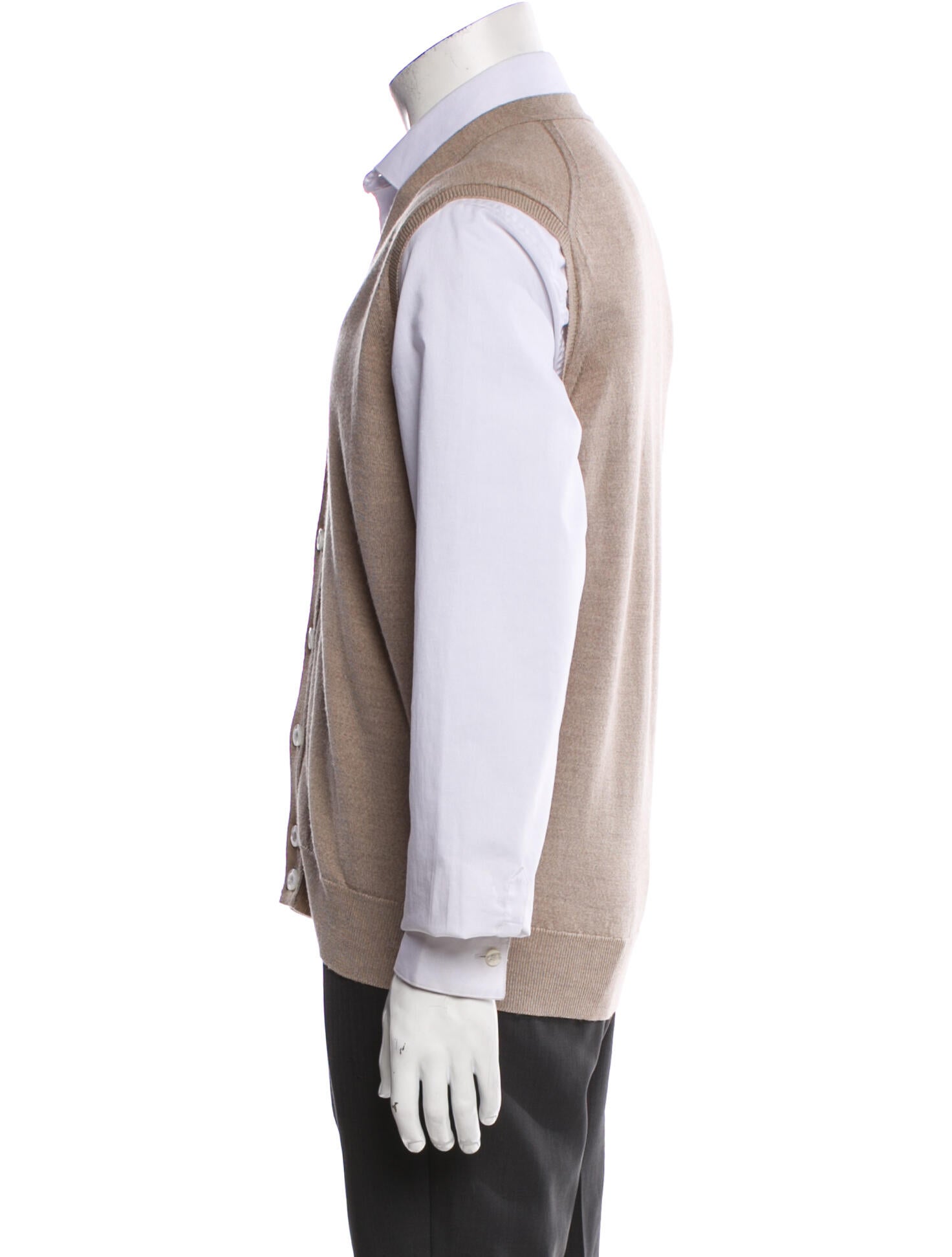 John Smedley Merino Wool V-Neck Sweater Vest