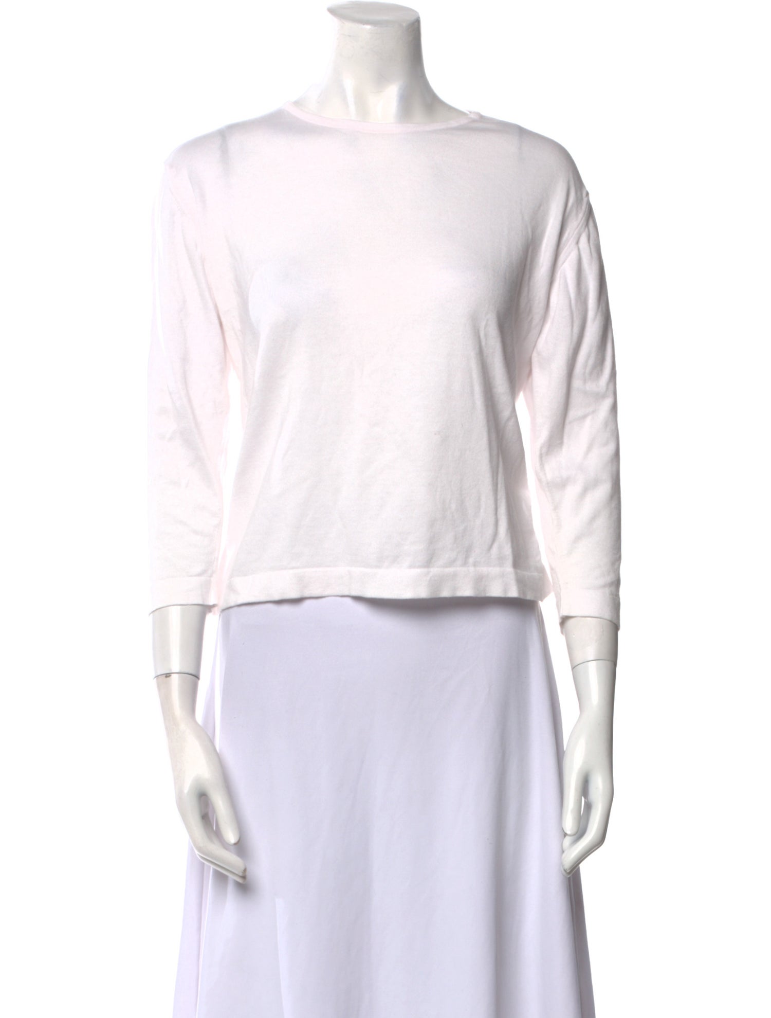 John Smedley Bateau Neckline Three-Quarter Sleeve Top