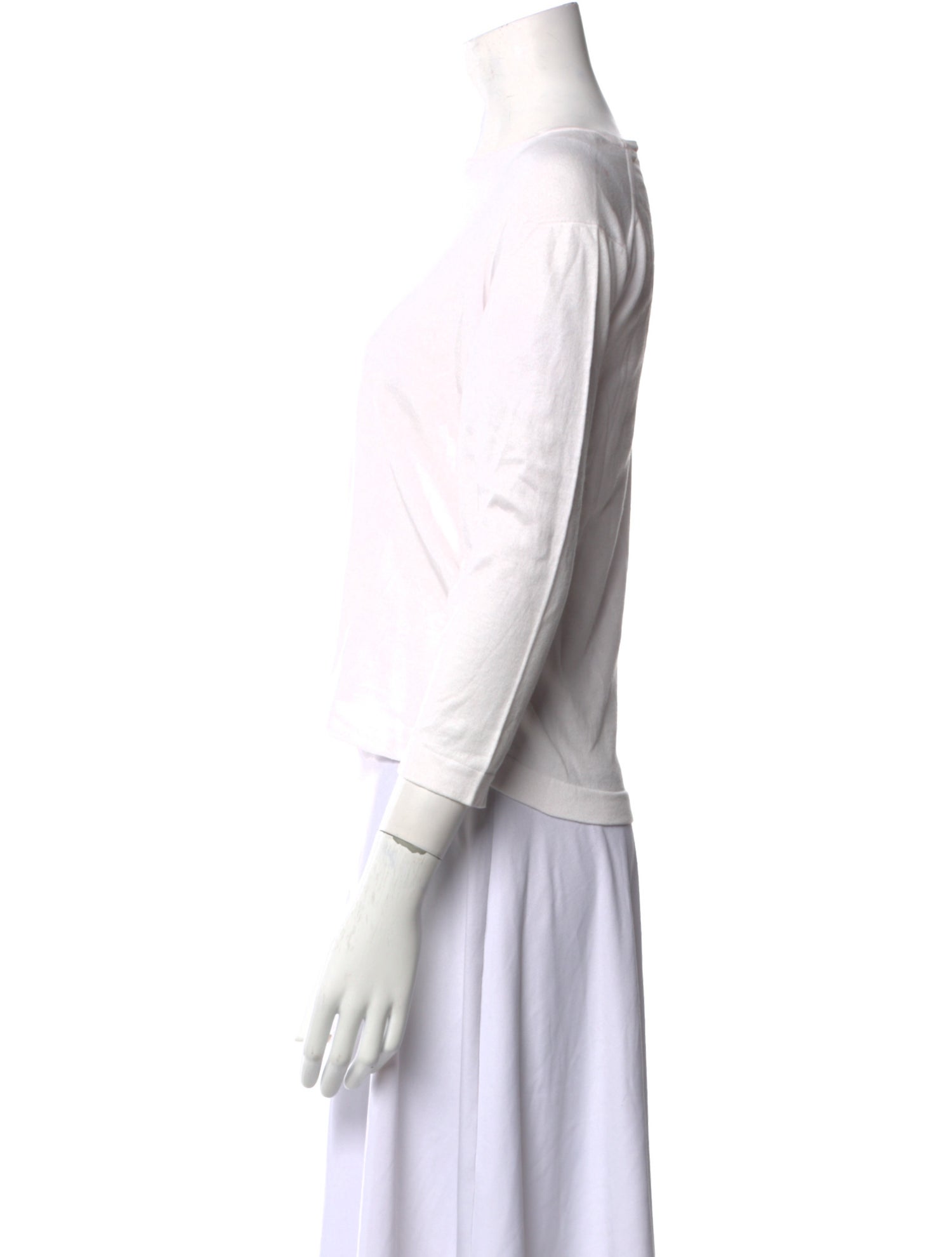 John Smedley Bateau Neckline Three-Quarter Sleeve Top