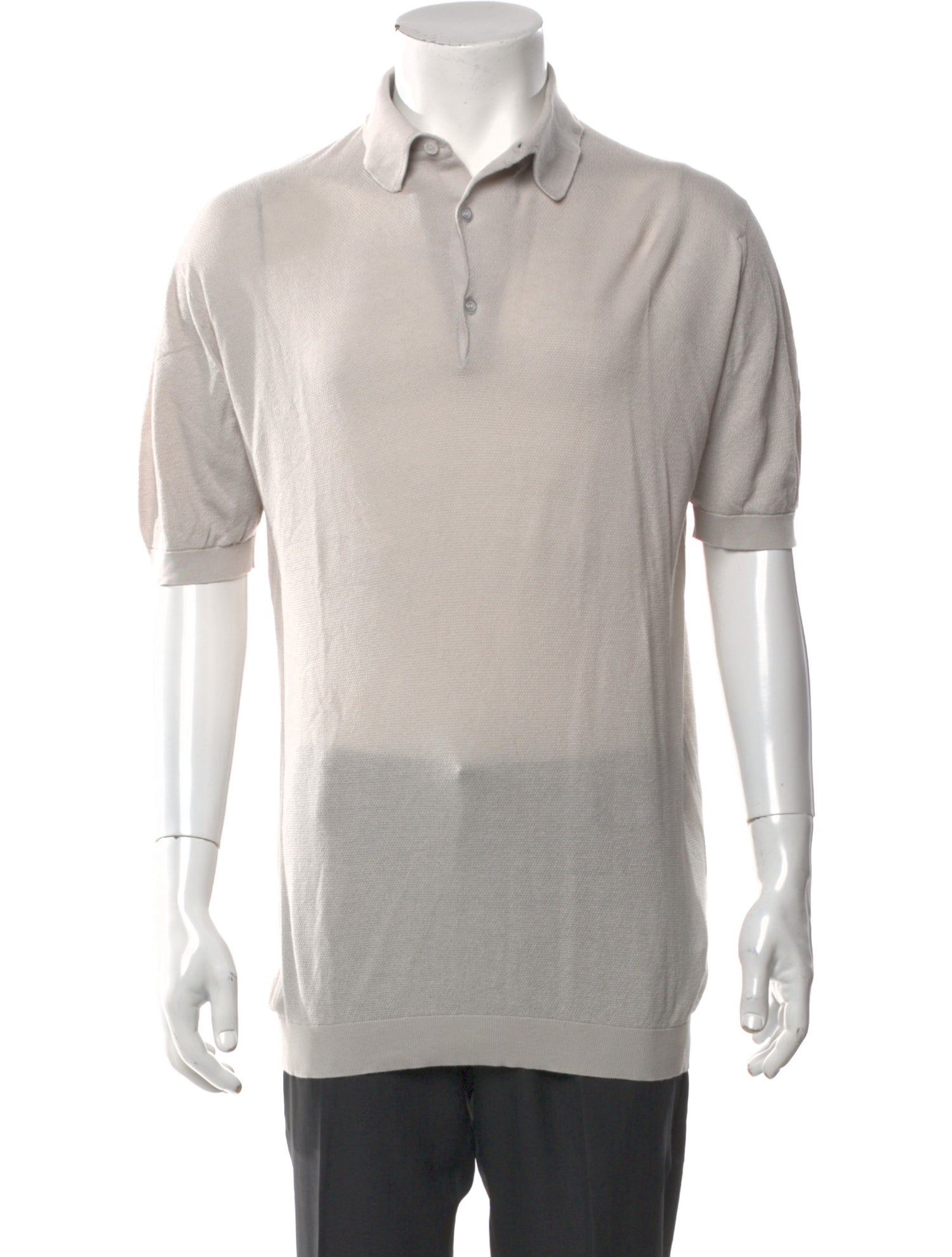 John Smedley Collar Short Sleeve Polo Shirt