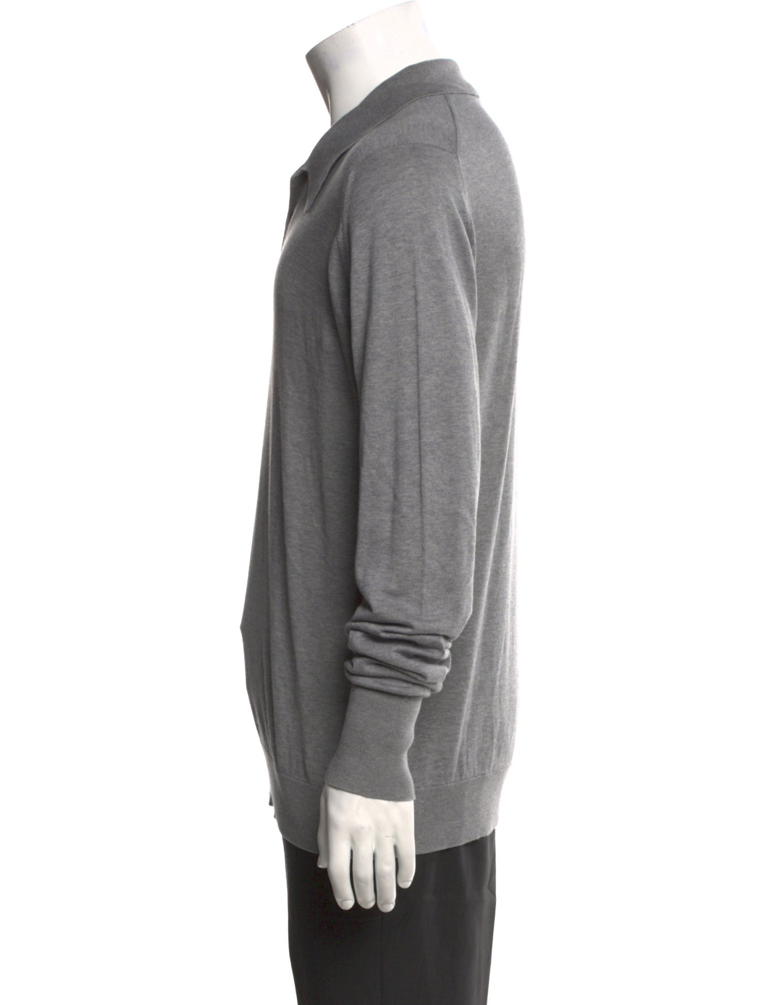 John Smedley Collar Long Sleeve Polo Shirt