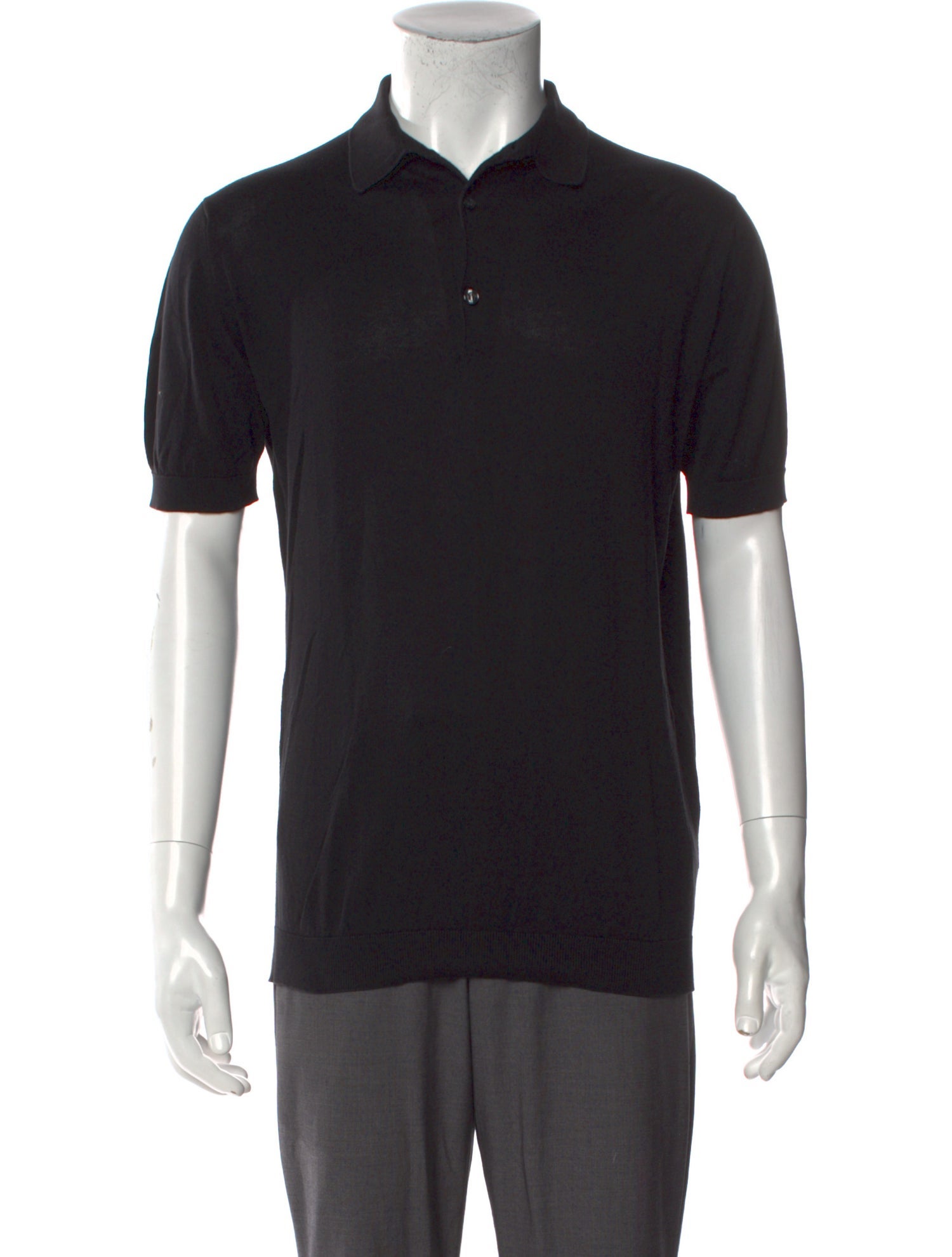 John Smedley Crew Neck Short Sleeve Polo Shirt