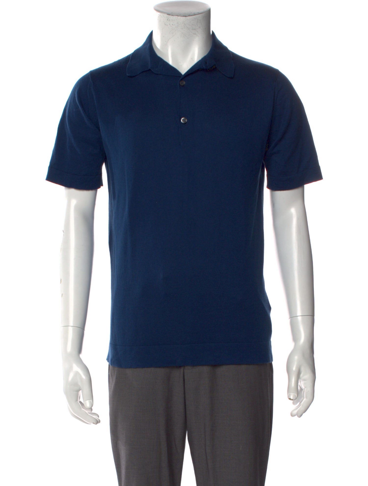 John Smedley Crew Neck Short Sleeve Polo Shirt