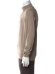 John Smedley Merino Wool Mock Neck Polo Sweater