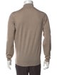 John Smedley Merino Wool Mock Neck Polo Sweater