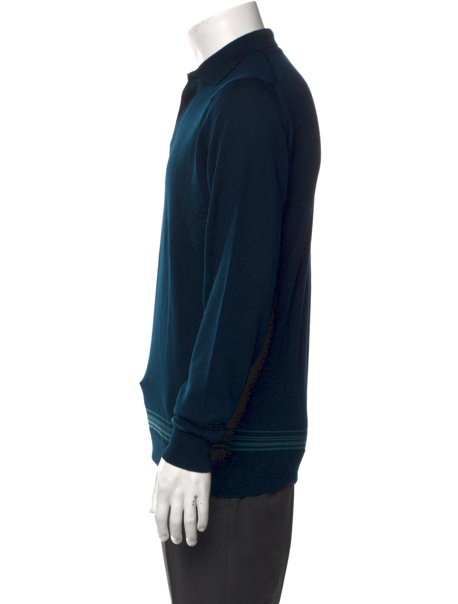 John Smedley Crew Neck Long Sleeve Polo Sweater