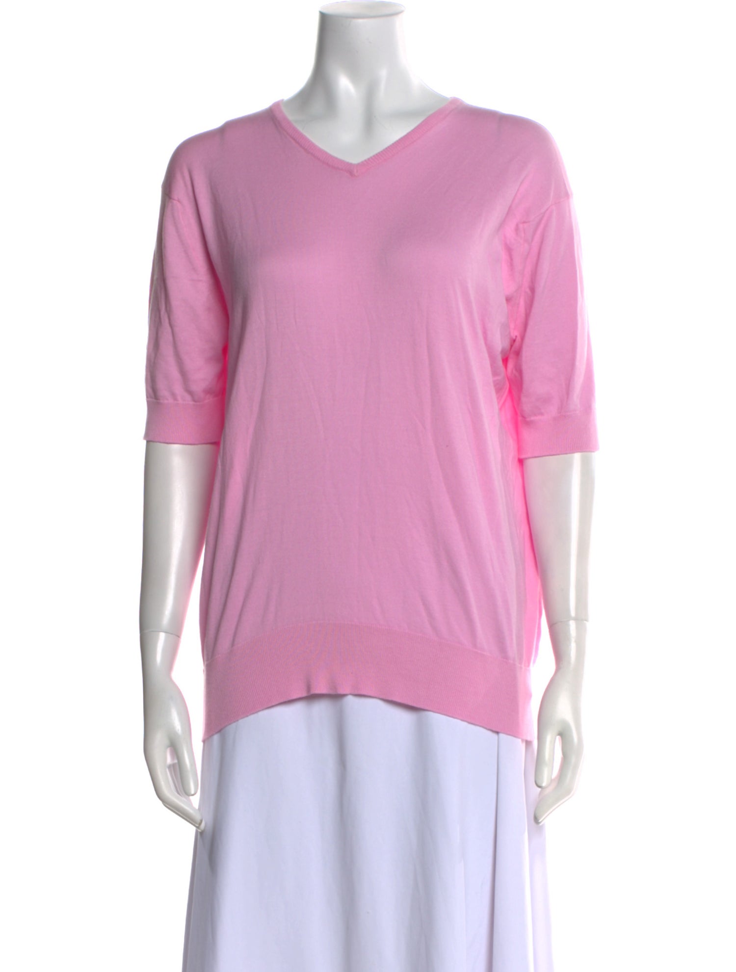 John Smedley V-Neck Short Sleeve T-Shirt